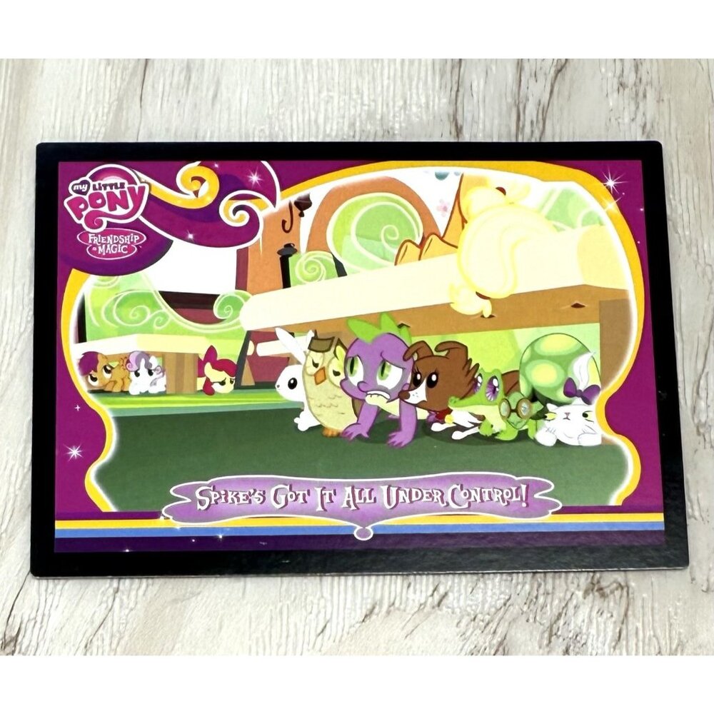 2013 Hasbro My Little Pony Series 2 SPIKE'S GOT IT ALL UNDER CONTROL! #76 Card